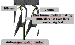 KUHN Optimer XL diske og diskarme